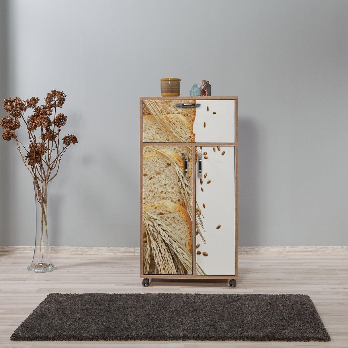 DULAP MULTIFUNCTIONAL Kiler - Multi Purpose Cabinet 2, Stejar Sonoma, 116x36x60 cm