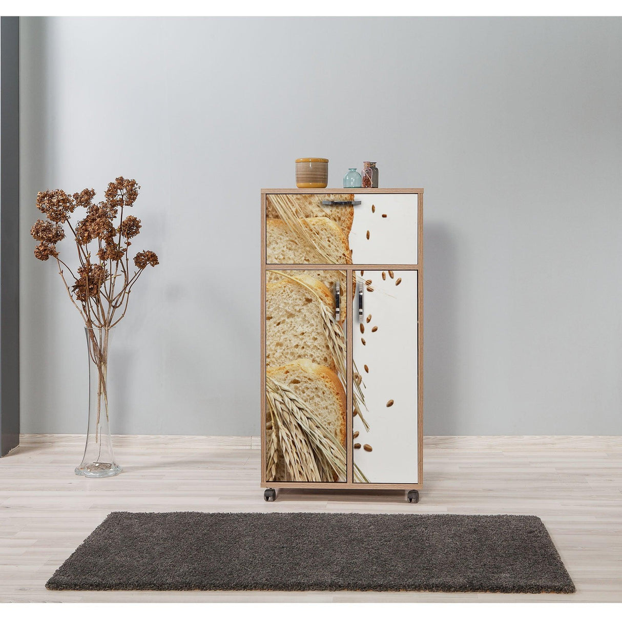 DULAP MULTIFUNCTIONAL Kiler - Multi Purpose Cabinet 2, Stejar Sonoma, 116x36x60 cm