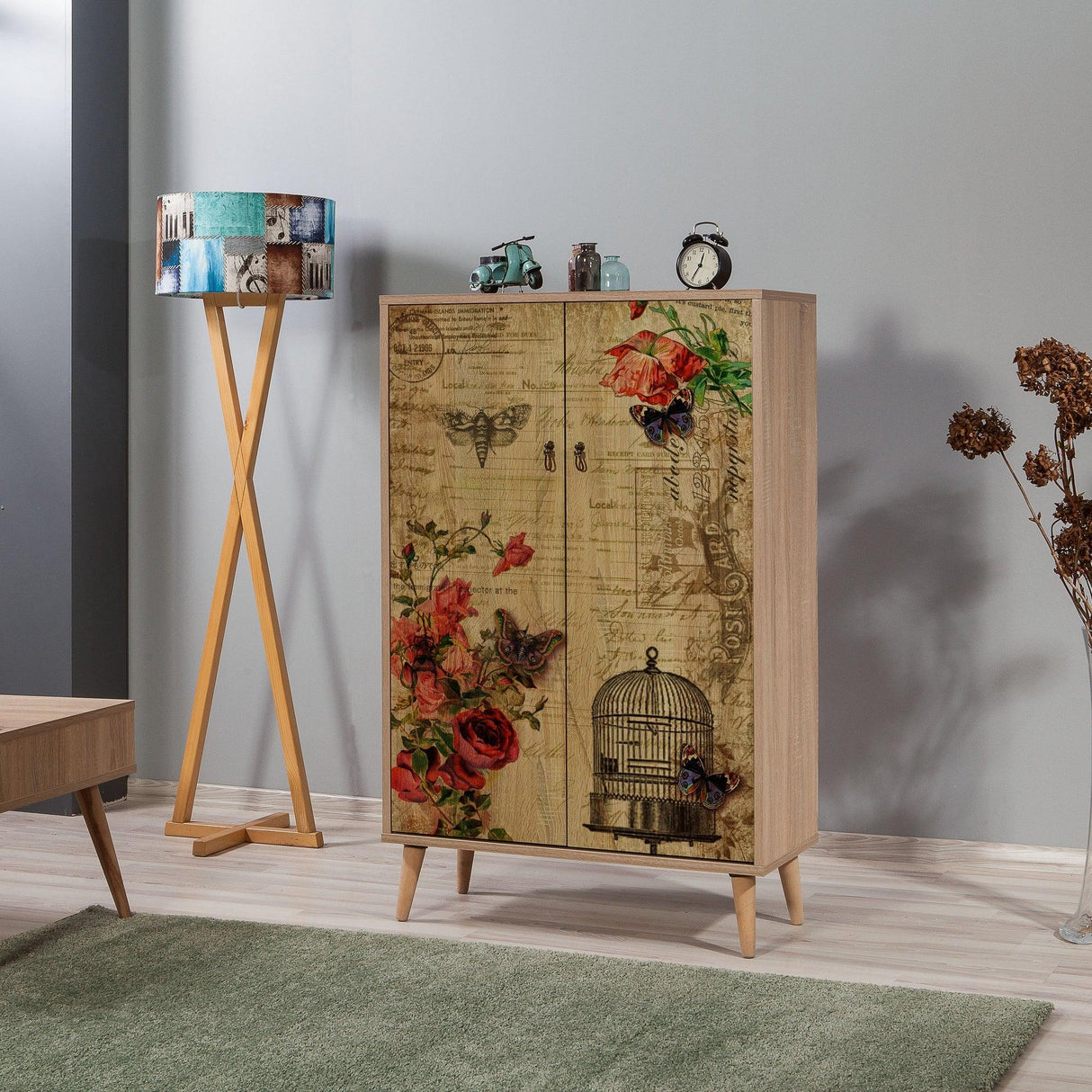 DULAP MULTIFUNCTIONAL Multibox -Multi Purpose Cabinet 15, Stejar Sonoma, 127x36x80 cm