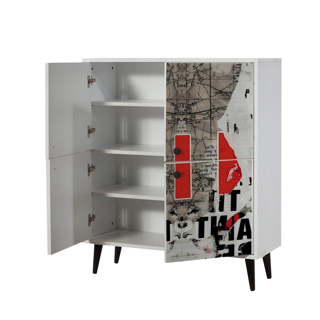 DULAP MULTIFUNCTIONAL Multilüx Multi Purpose Cabinet 1, Alb, 111x36x95 cm