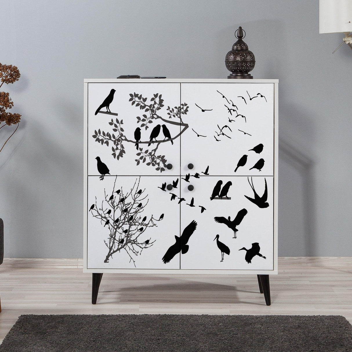 DULAP MULTIFUNCTIONAL Multilüx Multi Purpose Cabinet 3, Alb, 111x36x95 cm