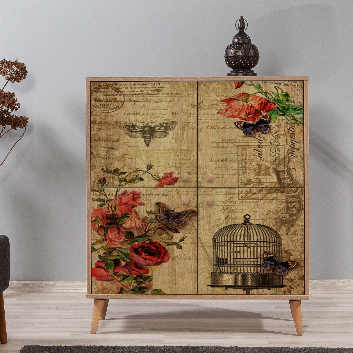 DULAP MULTIFUNCTIONAL Multilüx Multi Purpose Cabinet 8, Stejar Sonoma, 111x36x95 cm