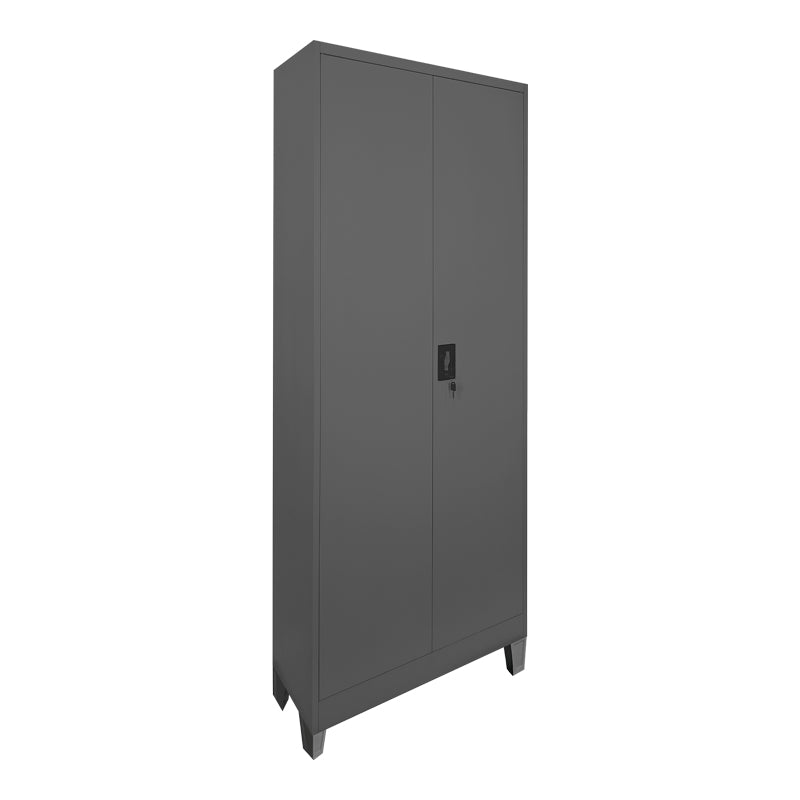 Dulap multifunctional Ugren, Metal, 70x40x190 cm - Antracit
