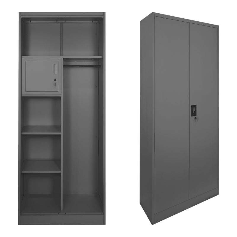 Dulap multifunctional Zogi, Metal, 70x40x180 cm - Antracit
