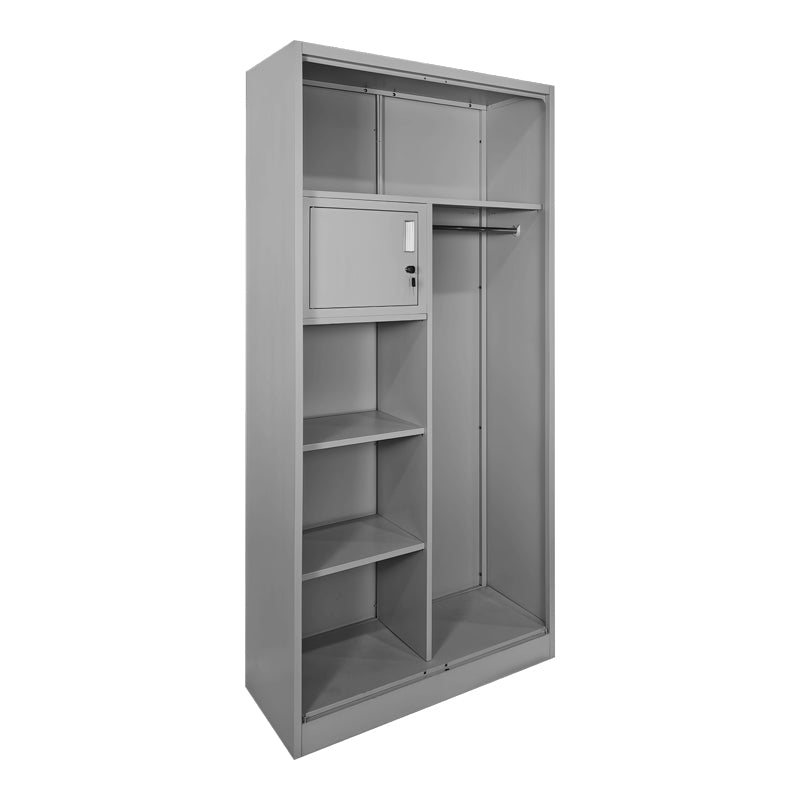 Dulap multifunctional Zogi, Metal, 70x40x180 cm - Gri