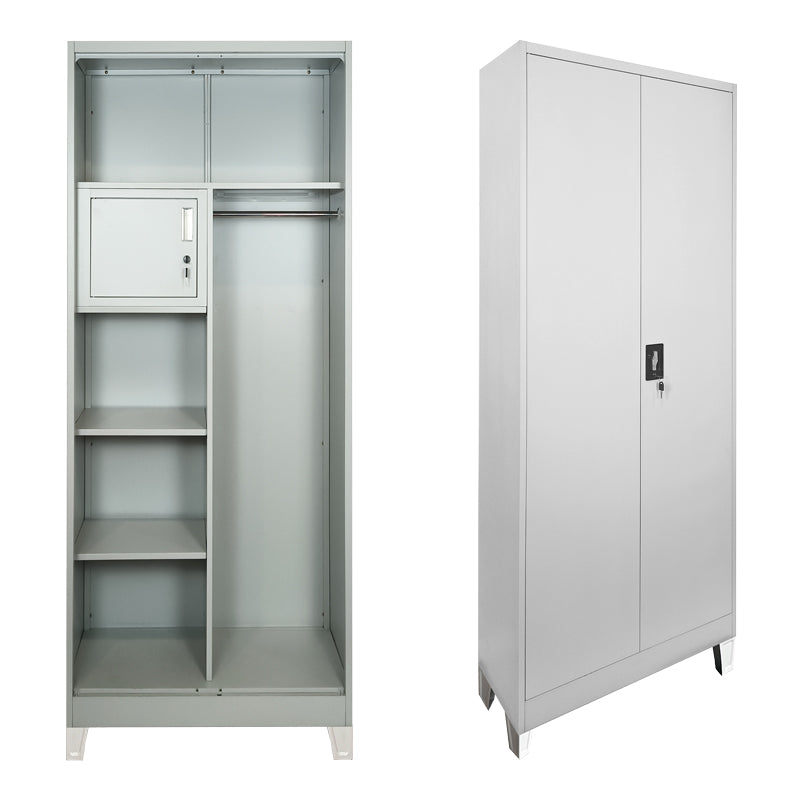 Dulap multifunctional Zogi, Metal, 70x40x190 cm - Gri