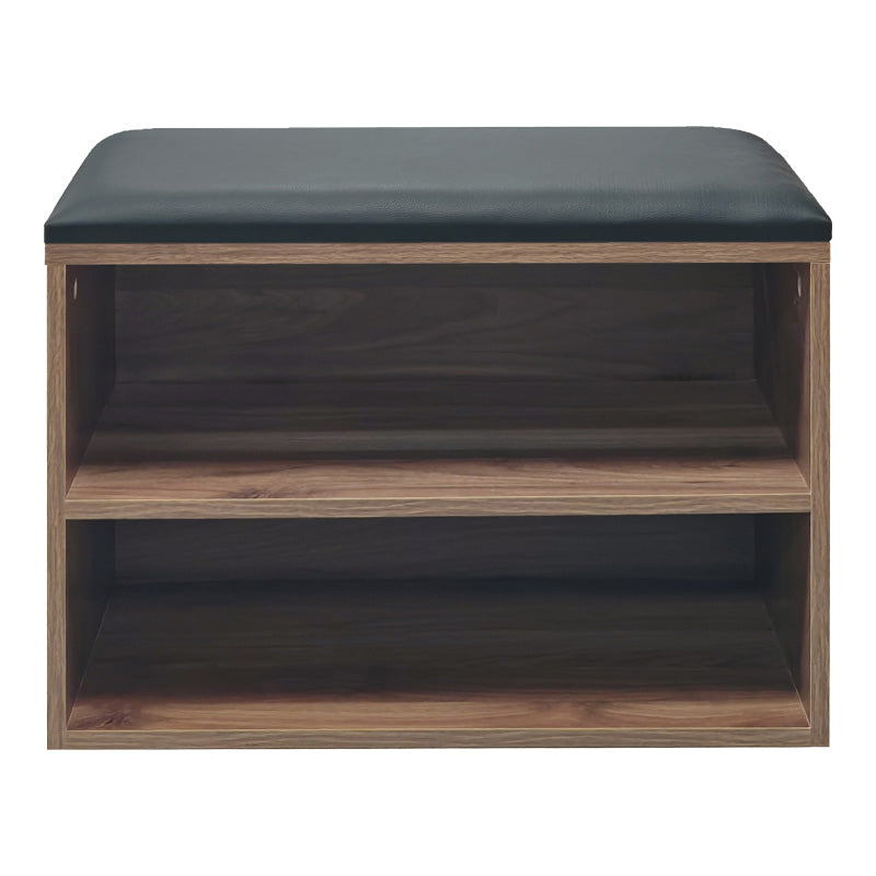 Dulap pantofi cu bancheta Kiana, 60x32x44 cm - Nuc