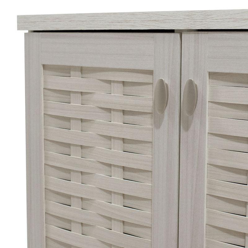 Dulap pantofi Mantam 16 perechi, 115x40x92 cm - Gri
