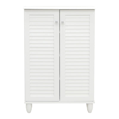 Dulap pantofi pentru 10 perechi, model Santo, Alb, Lemn, 60x34x91 cm, perspectiva suplimentara
