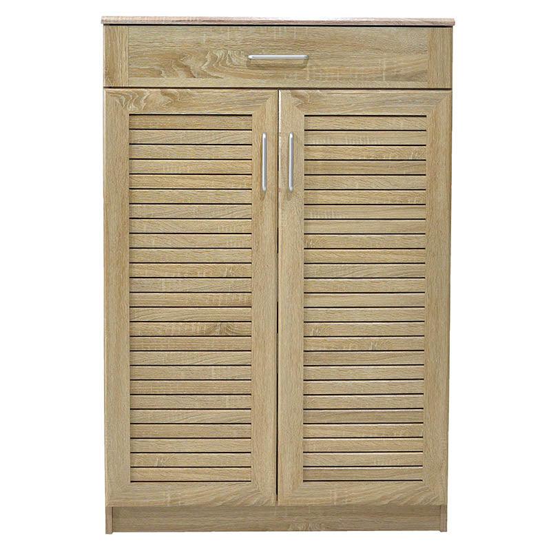 Dulap pantofi MDF Sante, 20 perechi, 80 x 37 x 123 cm - Sonoma