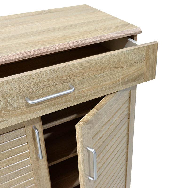 Dulap pantofi MDF Sante, 20 perechi, 80 x 37 x 123 cm - Sonoma