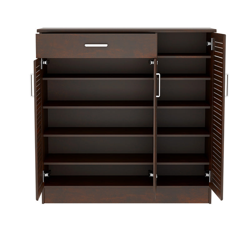 Dulap pantofi Sante 30 perechi, nuc, 120x37x123 cm