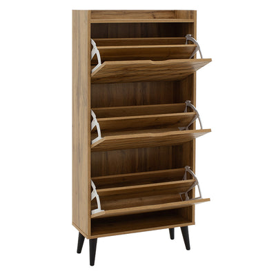Dulap pantofi Thelma, 10-12 perechi, Sonoma, 60x24x132 cm, detaliu produs