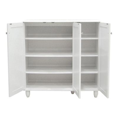 Dulap pentru încaltaminte Santo pentru 16 perechi, Alb, Lemn, 89x34x91 cm, imagine suplimentara