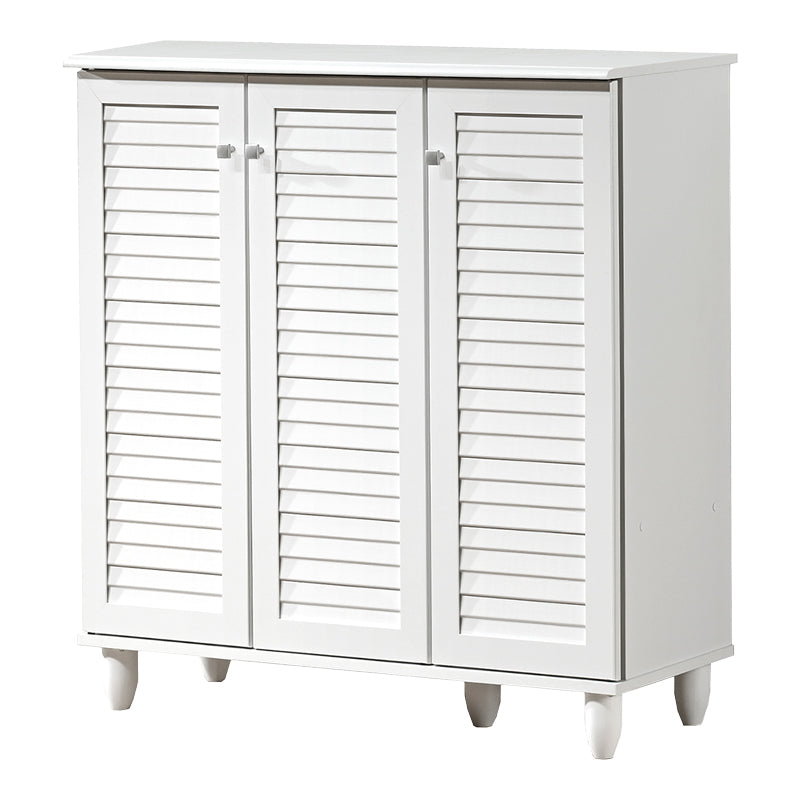 Dulap pentru încaltaminte Santo pentru 16 perechi, Lemn, Alb, 89x34x91 cm