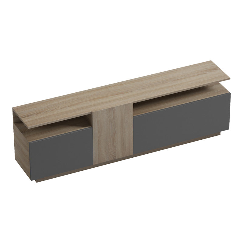 Dulap TV cu rafturi Vendora, Sonoma-Antracit, 150x29x46 cm