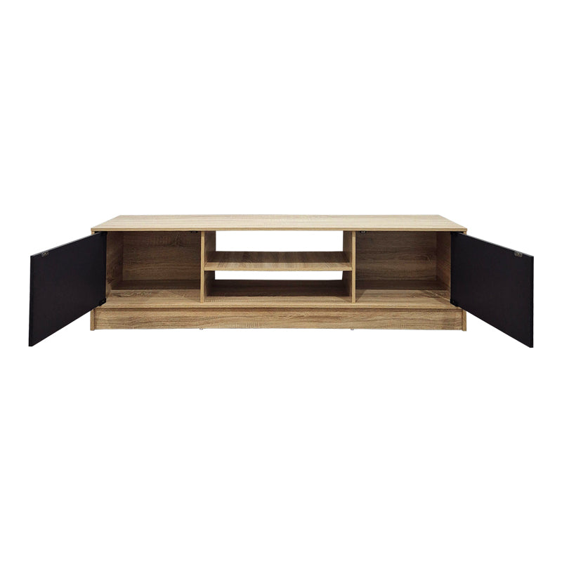 Comoda TV Sasa, Pal melaminat, 150x35x42 cm - Sonoma-Antracit