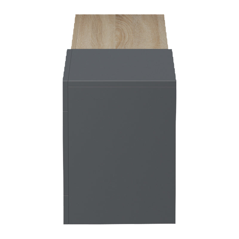 Dulap TV de perete cu montare Flato, Lemn, Sonoma-Antracit, 150x29x38 cm