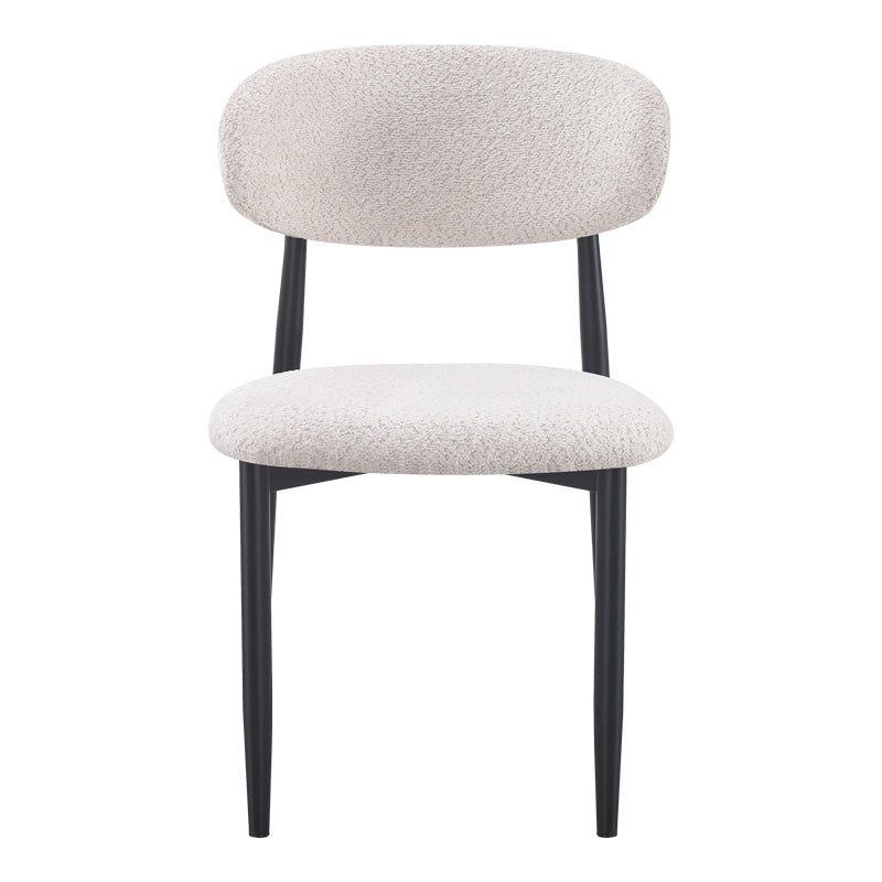 Scaun Folegio, stofa si metal, 50x57x79 cm - Crem