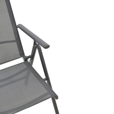 Fotoliu Candor metal antracit si textil, Gri, 65x56x106 cm, foto produs 7