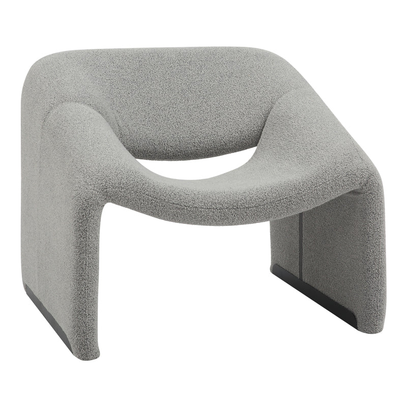 Fotoliu Clous boucle tesatura Gri 86 x 77 x 74 cm
