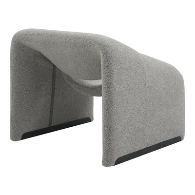 Fotoliu Clous boucle tesatura, Gri, 86x77x74 cm, imagine suplimentara