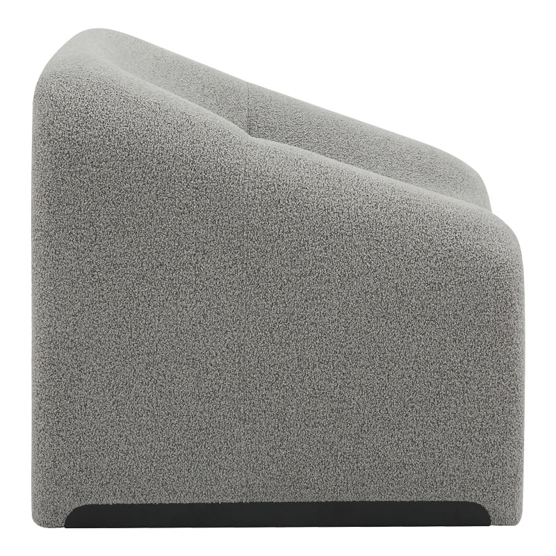 Fotoliu Clous boucle tesatura, Gri, 86x77x74 cm, detaliu produs