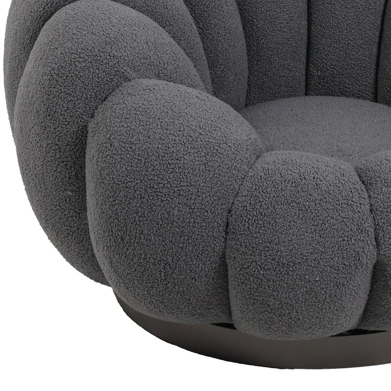 Scaun cu brate pivotant Nester, Diverse culori, 98x97x69 cm - Gri