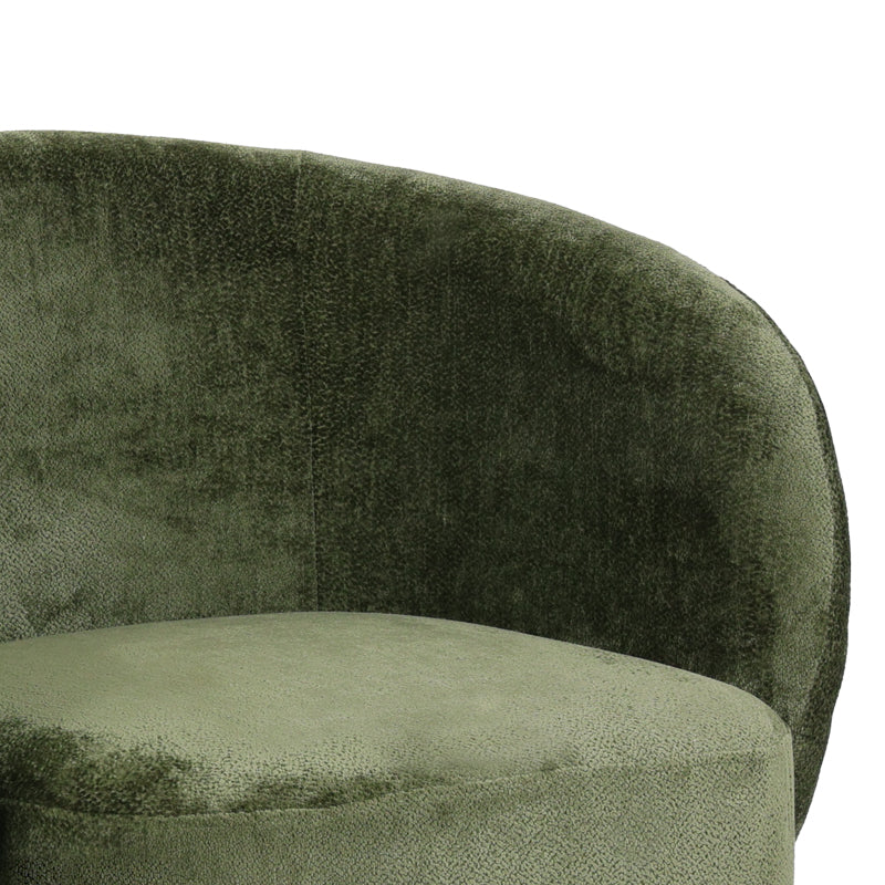 Fotoliu rotativ, gri închis, 78x81x77 cm - Verde