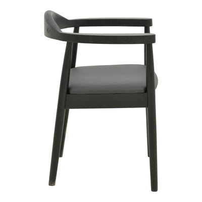 Fotoliu cu perna Joube, Lemn de Cauchuc, Negru, 59x48x73 cm, perspectiva suplimentara