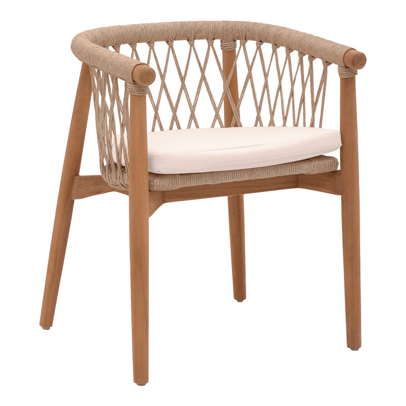 Fotoliu de gradina Abby Boho, Natural, 60x58x78 cm