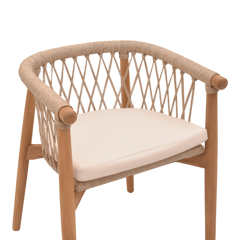 Fotoliu de gradina Abby Boho, Natural, 60x58x78 cm