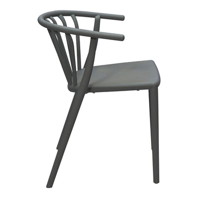 Fotoliu de gradina Armchair, Gri inchis, 55x53x73 cm, detaliu produs