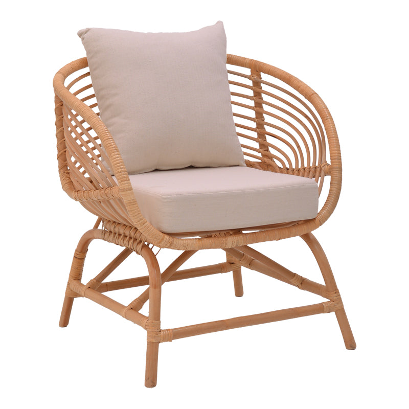 Fotoliu de gradina Caxen Boho Natural 72x63x75 cm