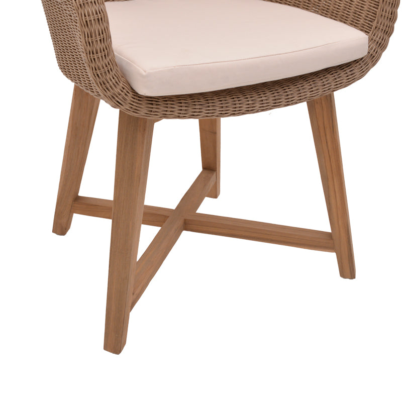 Fotoliu de gradina Solso Boho, Natural, 62x58x78 cm, foto produs 7