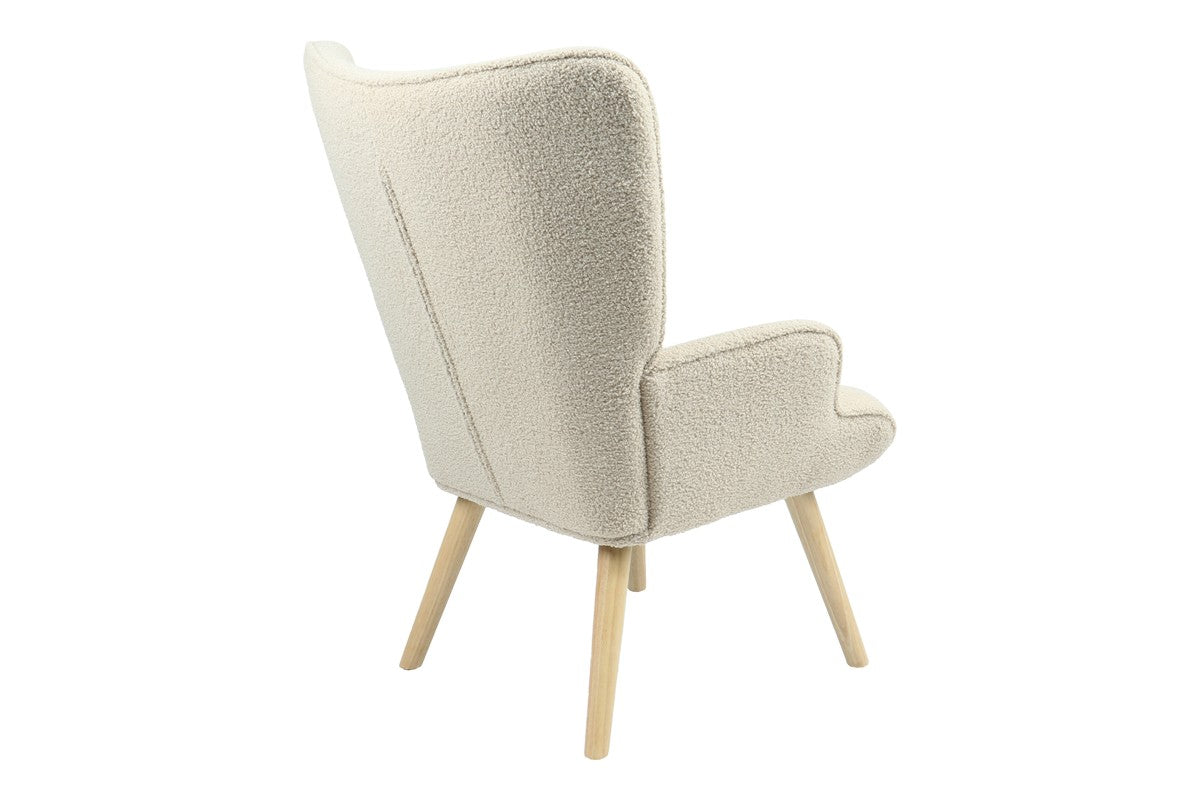 Fotoliu Fluffy, 75x69x96 cm - Crem