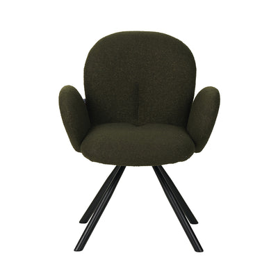 Fotoliu Garzele verde din teddy, 68x66x82 cm, perspectiva suplimentara