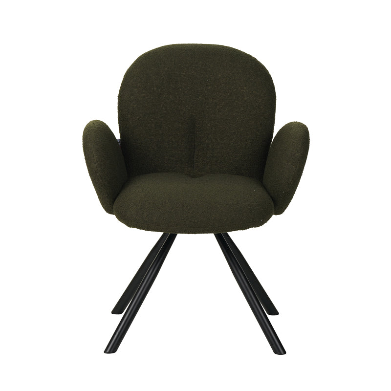 Fotoliu Garzele verde din teddy, 68x66x82 cm, perspectiva suplimentara