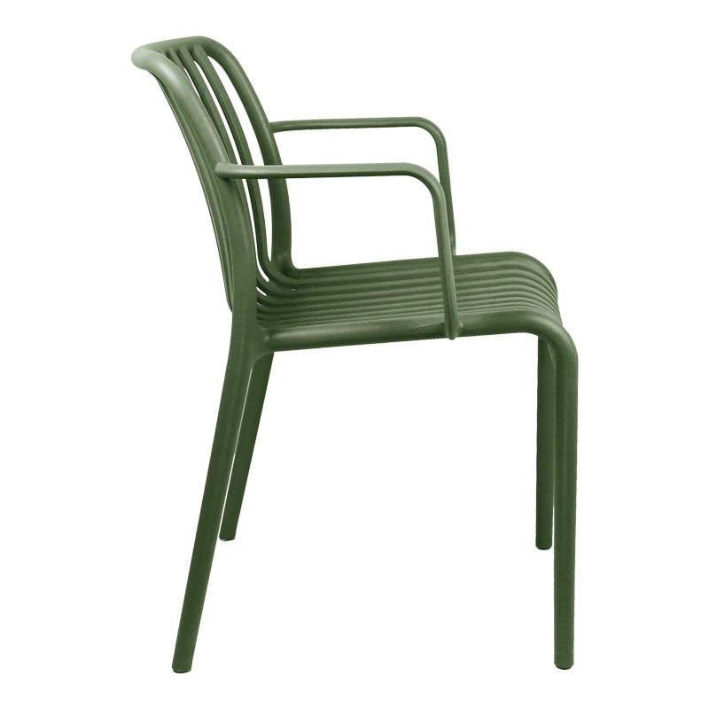 Fotoliu modern Zoi cu design elegant, Verde închis, 55x57x79 cm