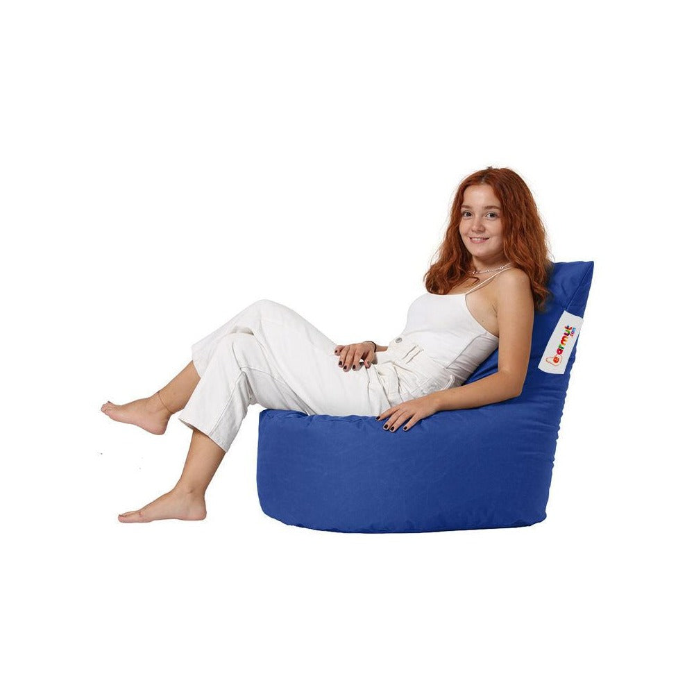 Fotoliu Puf tip Sac pentru Copii, Garden Bean Bag, 70x70x35 cm - Albastru