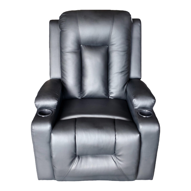 Fotoliu relaxare cu mecanism de masaj Gessel, Negru, 80x90x98 cm