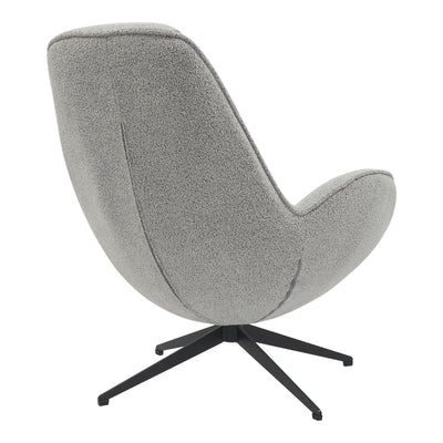 Fotoliu rotativ Flago boucle tesatura, Gri deschis, 85x88x104 cm, imagine suplimentara
