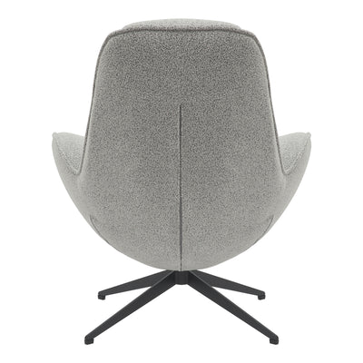 Fotoliu rotativ Flago boucle tesatura, Gri deschis, 85x88x104 cm, foto produs