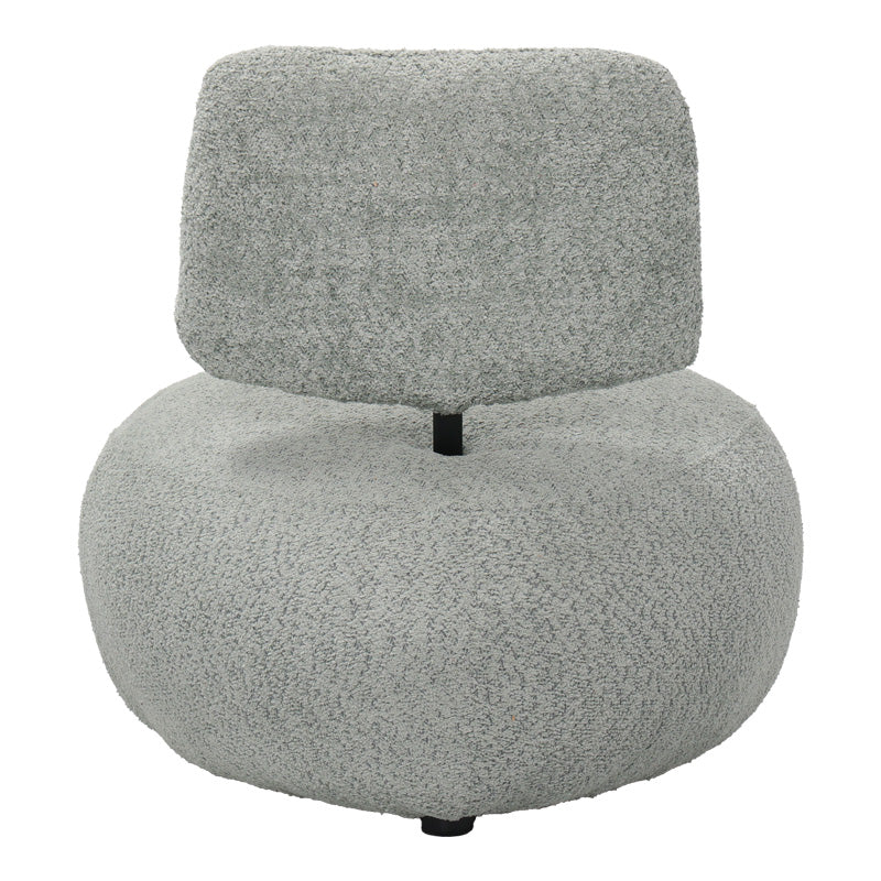 Fotoliu Stonie, tesatura bouclé, nuanta, Bej - Verde, 67x73x67 cm - Verde