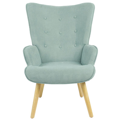 Fotoliu Tesatura fluffy verde aprins-Natural, 75x69x96 cm, perspectiva suplimentara