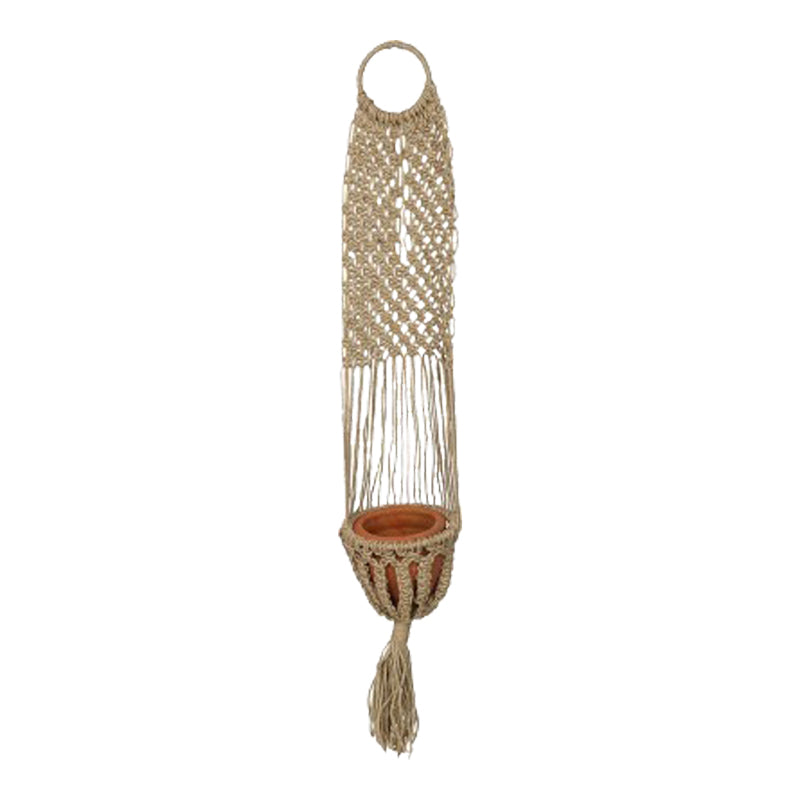 Accesoriu Decorativ Ghiveci suspendat Aerial iuta Natural D23x135 cm