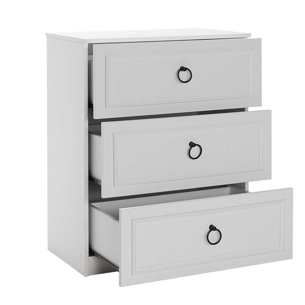 Comoda Adore Hampton, 3 sertare, 72 x 93 x 44 cm