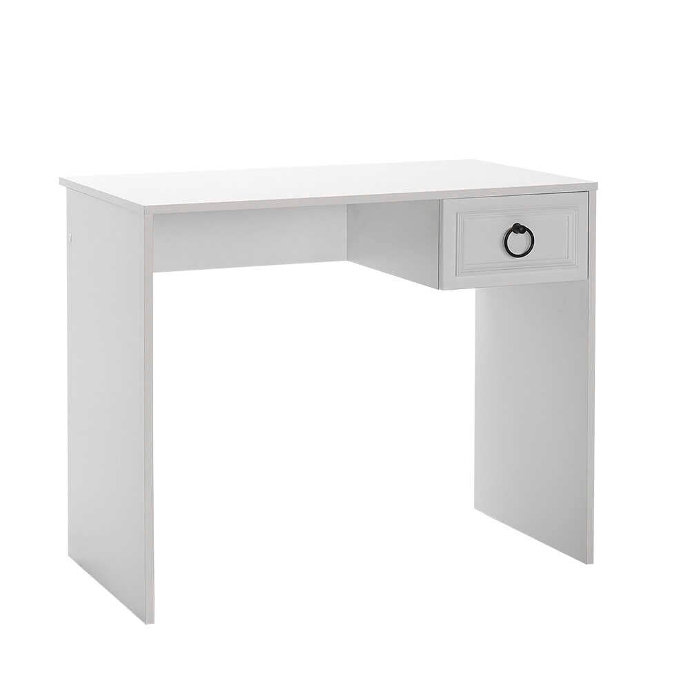 Birou Adore Hampton, cu sertar, Alb, 90x75x51 cm