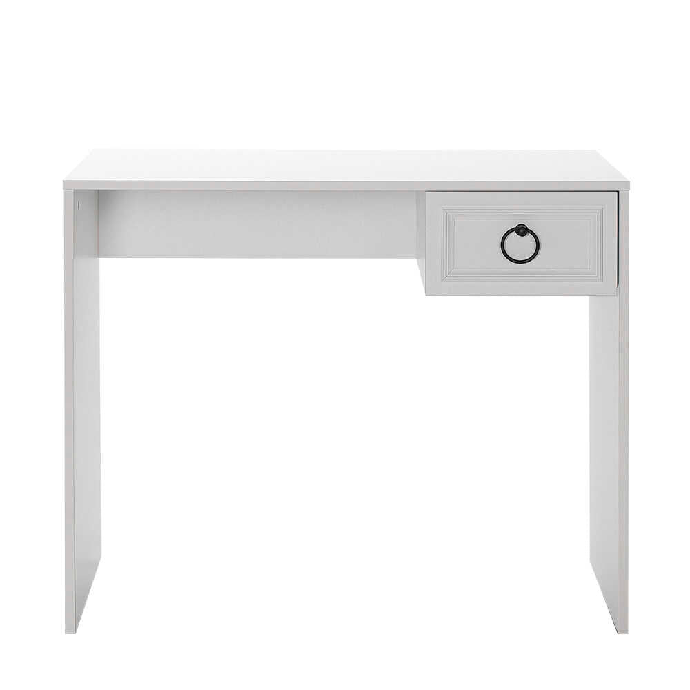 Birou Adore Hampton, cu sertar, Alb, 90x75x51 cm
