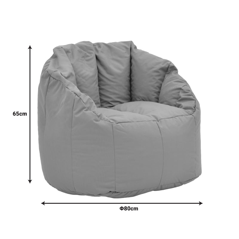 Taburet impermeabil Kerlon, Piele ecologica, Portocaliu, 80x65 cm - Gri
